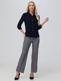 Millennium Pull-On Wide Leg Little Black Pants