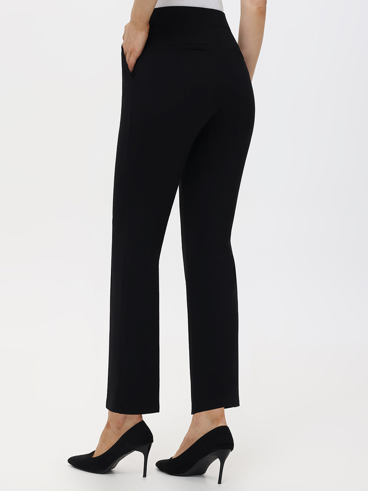 Luxe Ponte Crop Flare Pants