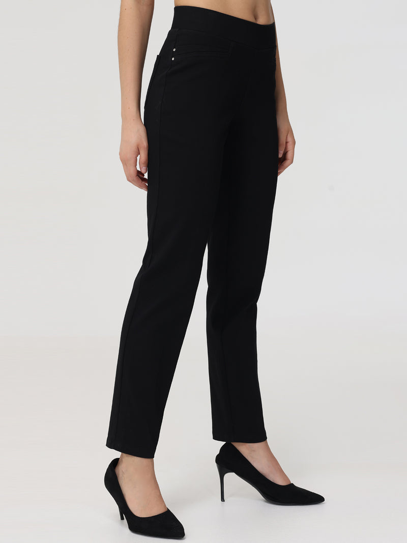 Pull-On Double L-Pocket Little Black Pants