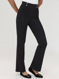 Ponte Pintuck Little Black Pants