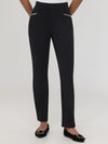 Ponte Embellished Little Black Pants