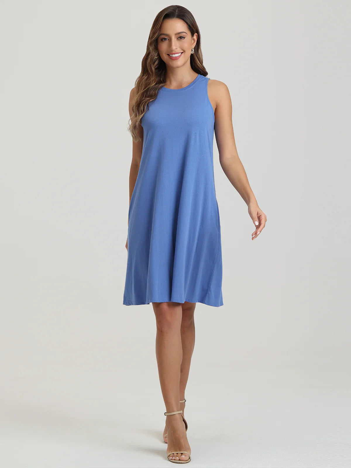 89th & Madison Midi Cotton Tank Dress