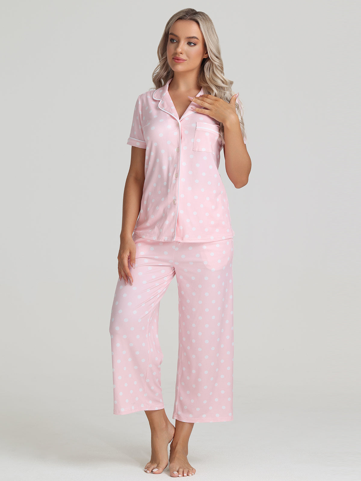 Polka Dot Pajamas Set