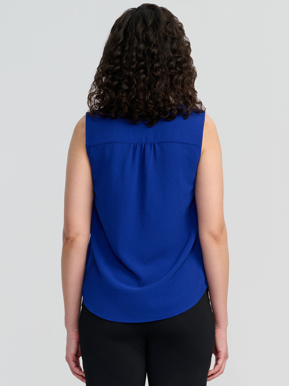 V-Neck Smocked Shoulder Vest