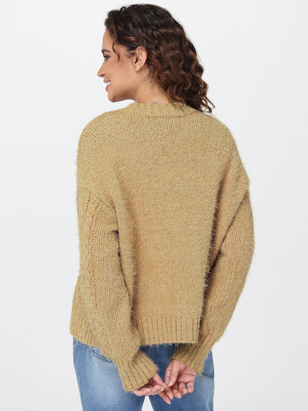 Eyelash Chenille Knit Cardigan