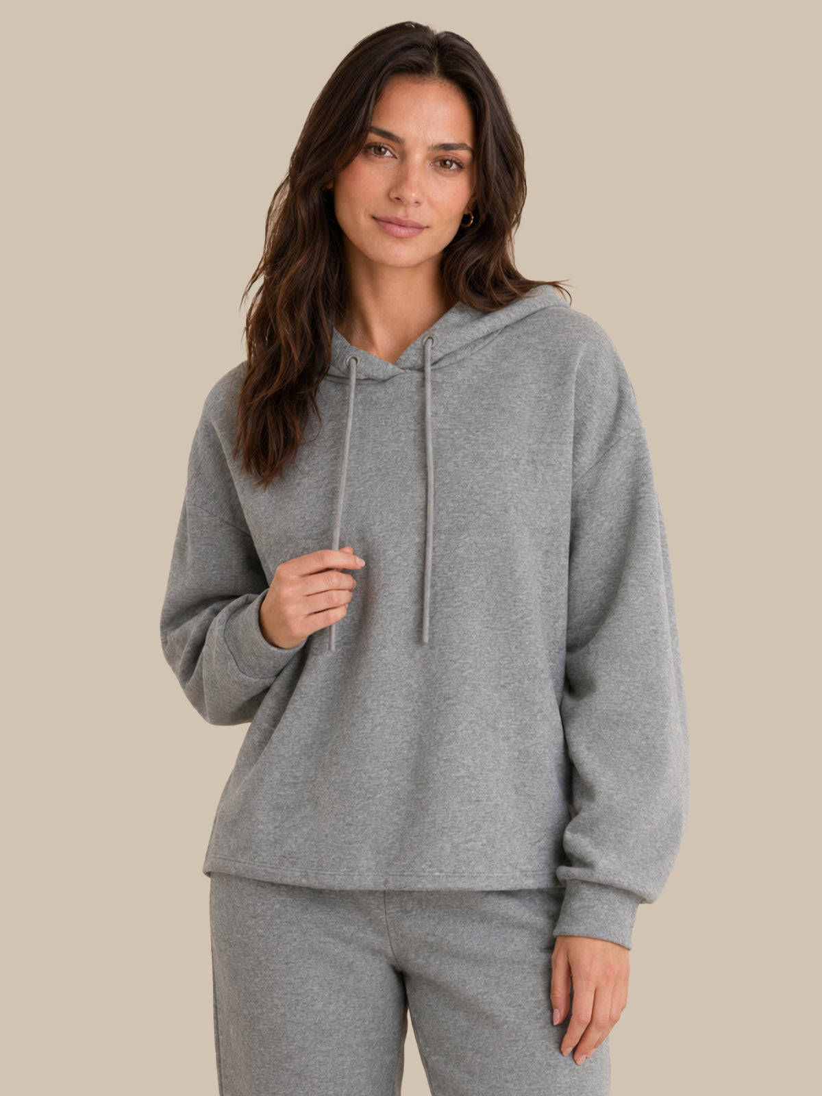 Drawstring Long Sleeve Hoodie