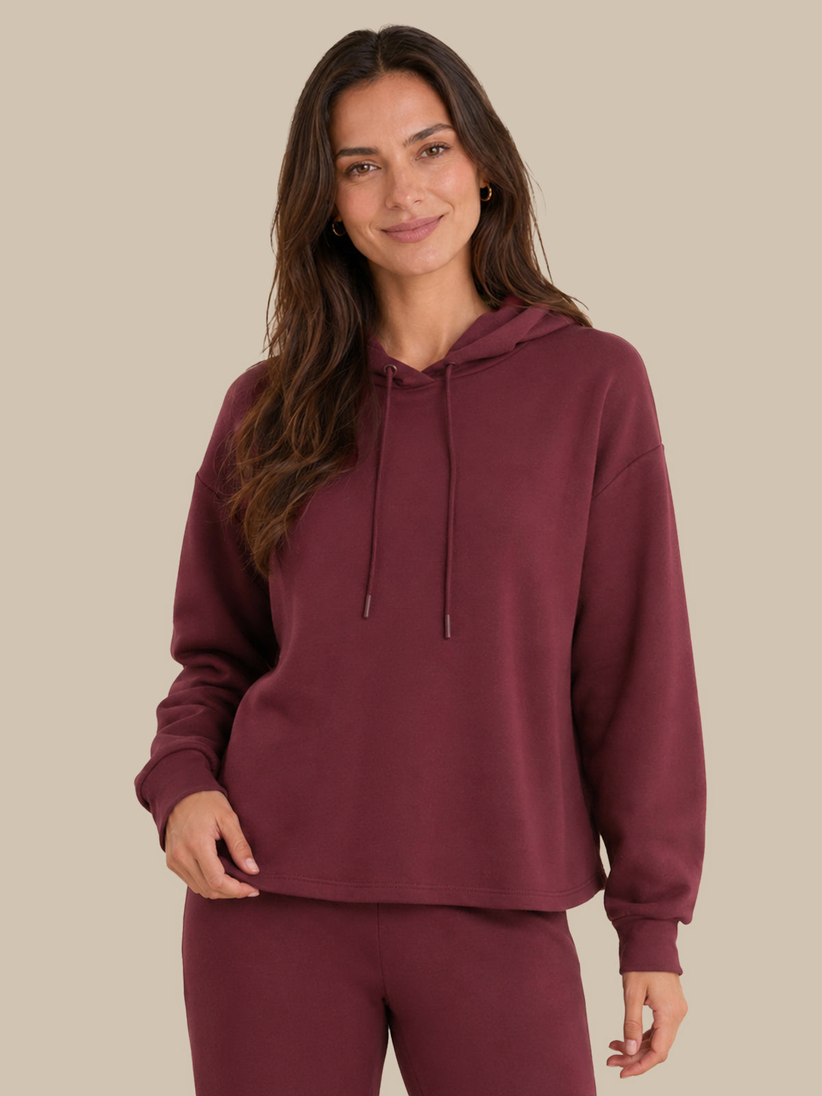 Drawstring Long Sleeve Hoodie