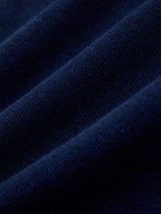 Close-up of blue fabric with a textured pattern