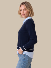 Madison Mixed Media Sweater