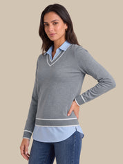 Madison Mixed Media Sweater