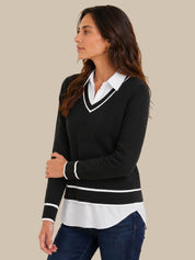 Madison Mixed Media Sweater