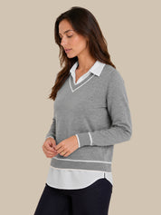 Madison Mixed Media Sweater