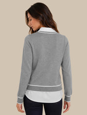 Madison Mixed Media Sweater