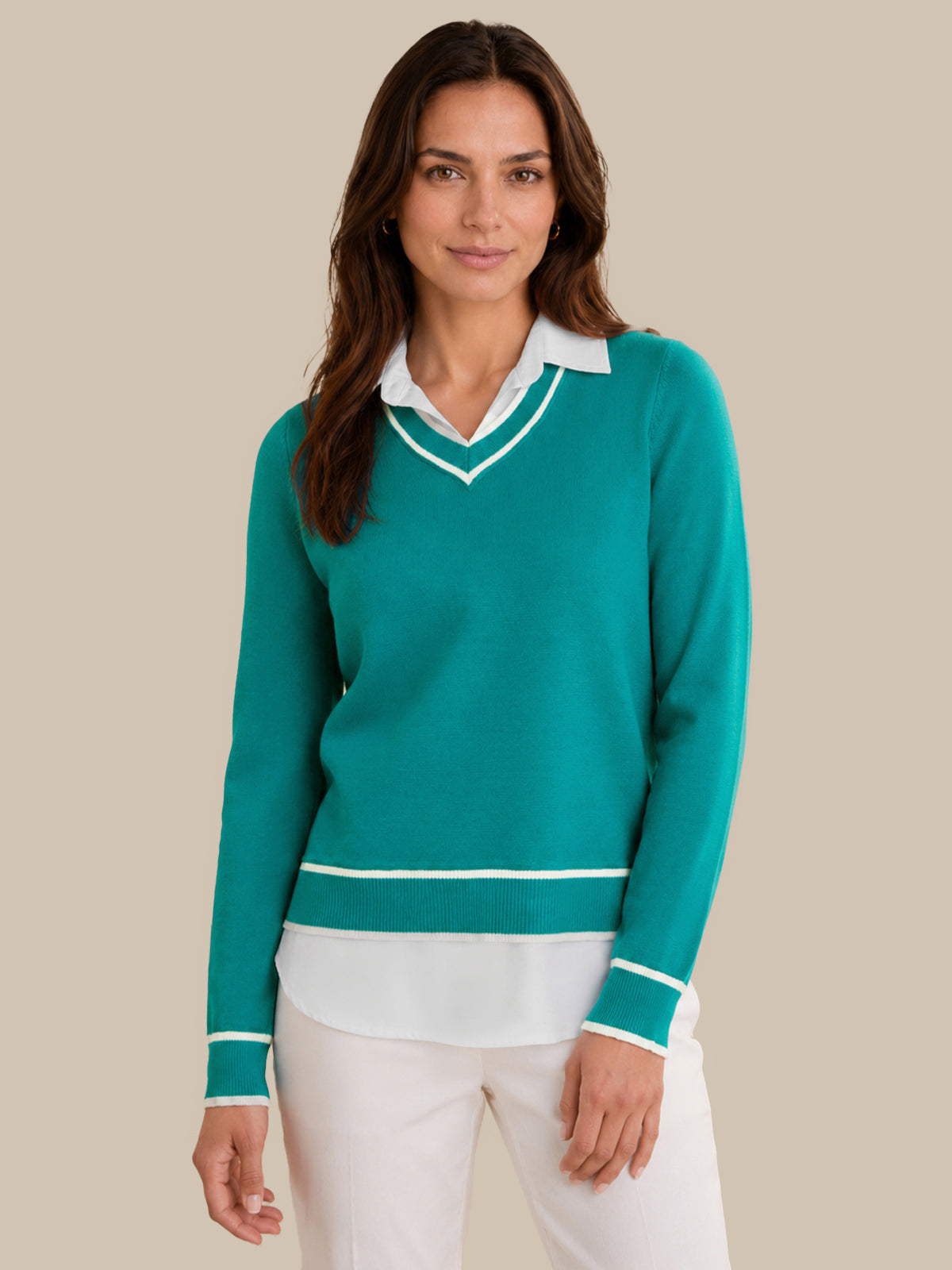 Madison Mixed Media Sweater