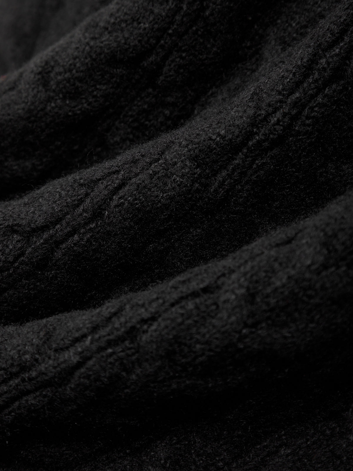 Close-up of dark textured fabric