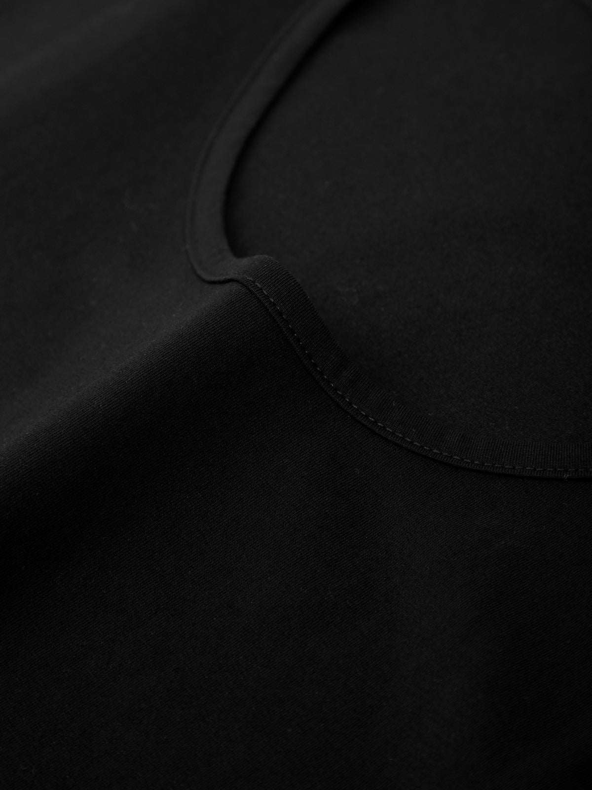 Close-up of a black fabric texture