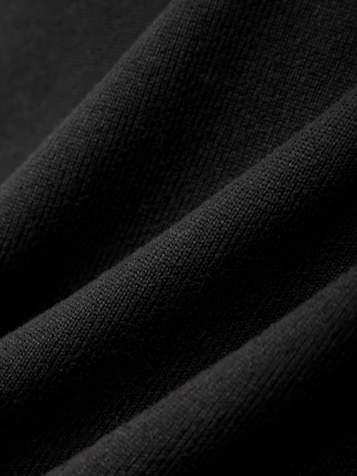 Close-up of black fabric with a textured pattern