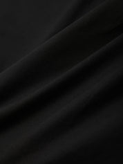 Close-up of black fabric with visible texture