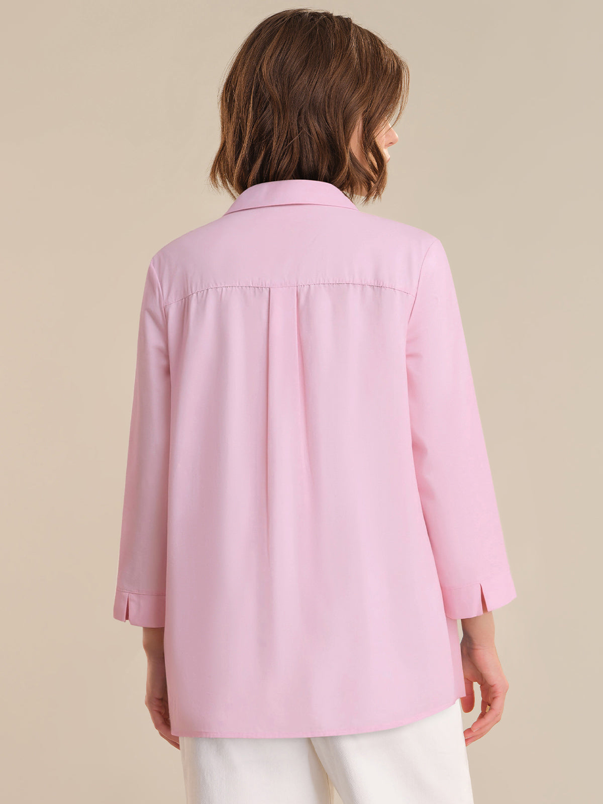 V Neck Collared Blouse