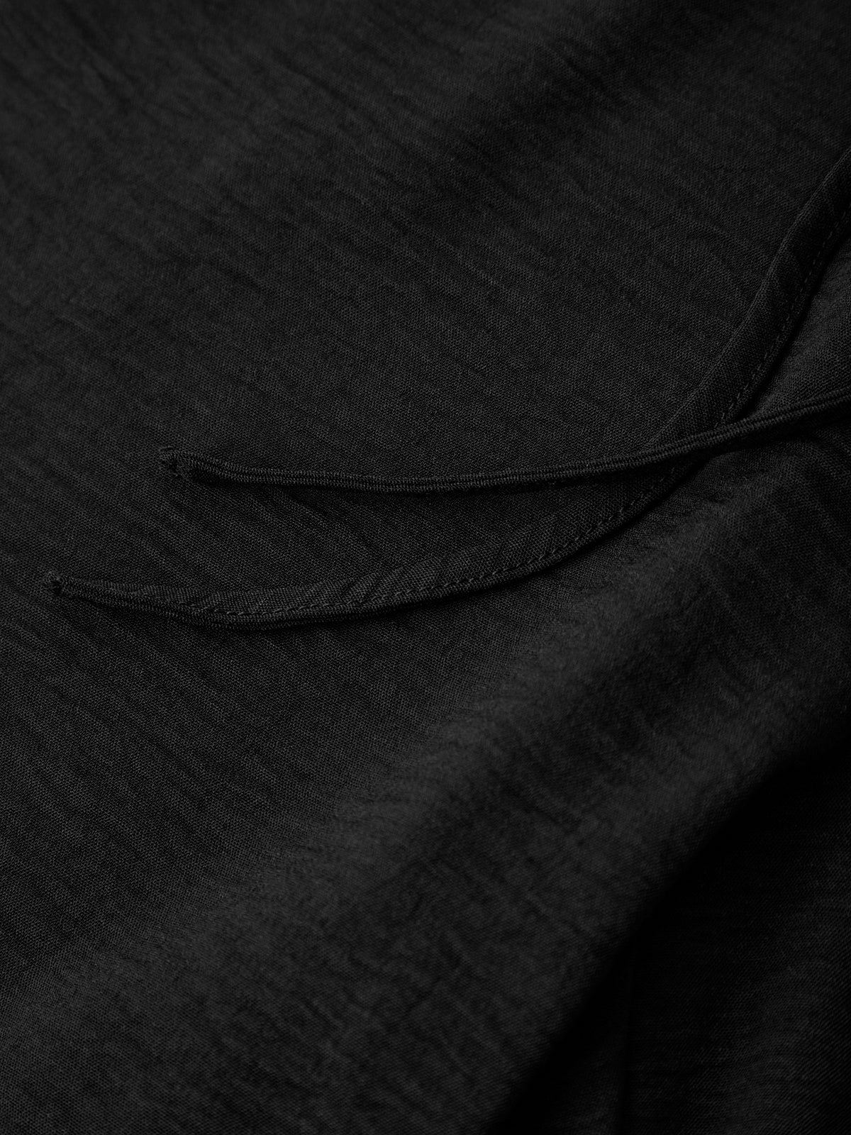 Close-up of black fabric texture