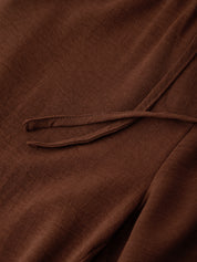Close-up of a brown fabric texture