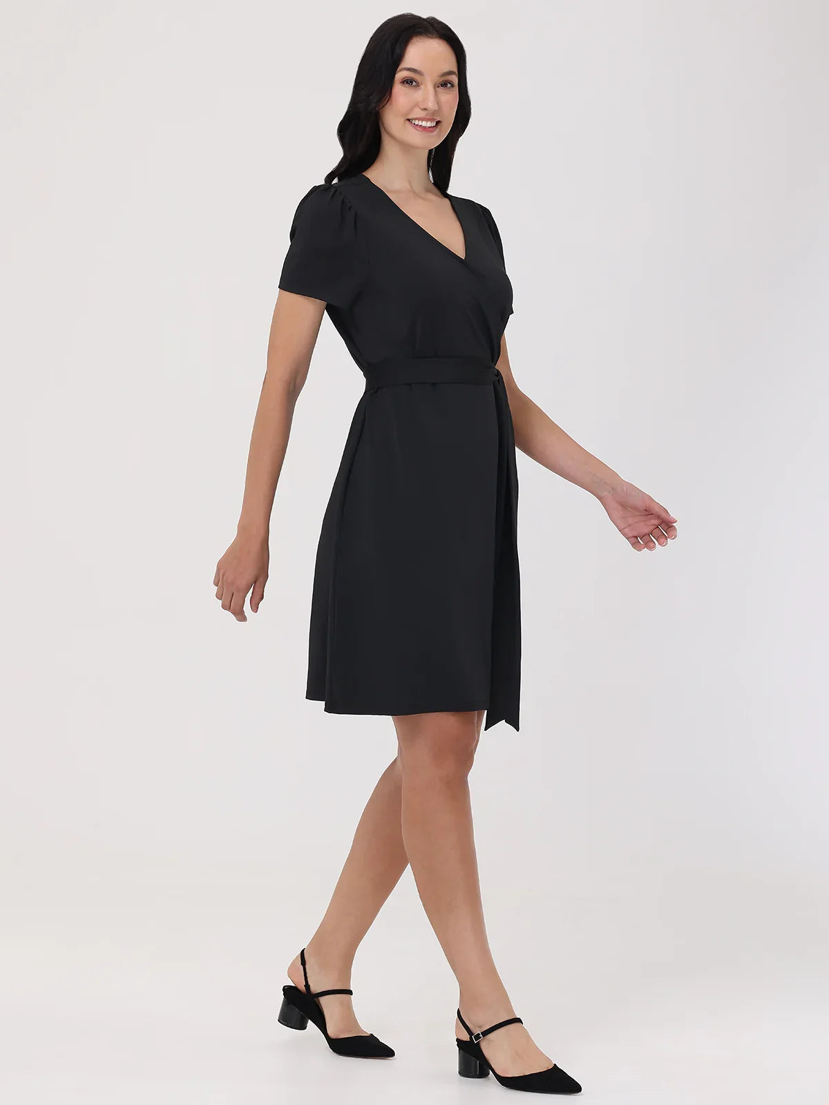 Faux Wrap Dress