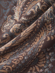 Close-up of patterned fabric with intricate design