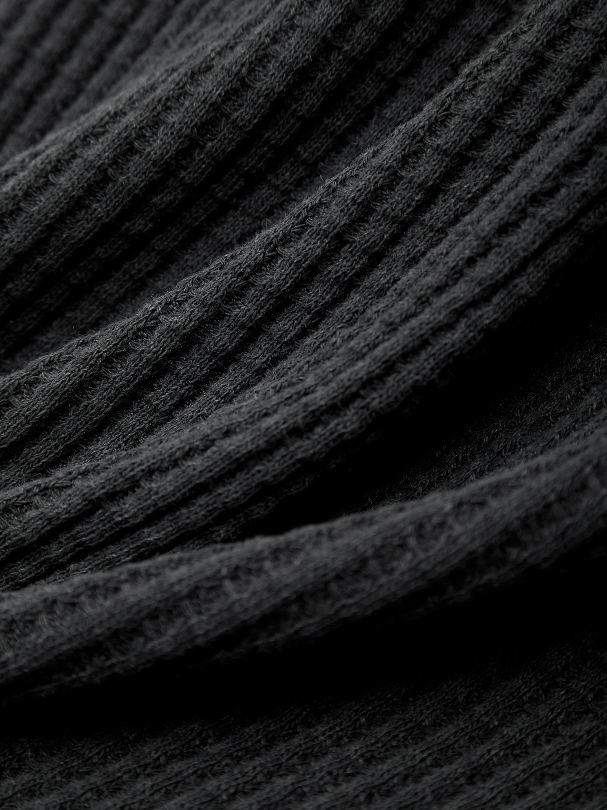 Close-up of black textured fabric