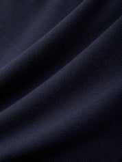 Close-up of dark blue fabric texture