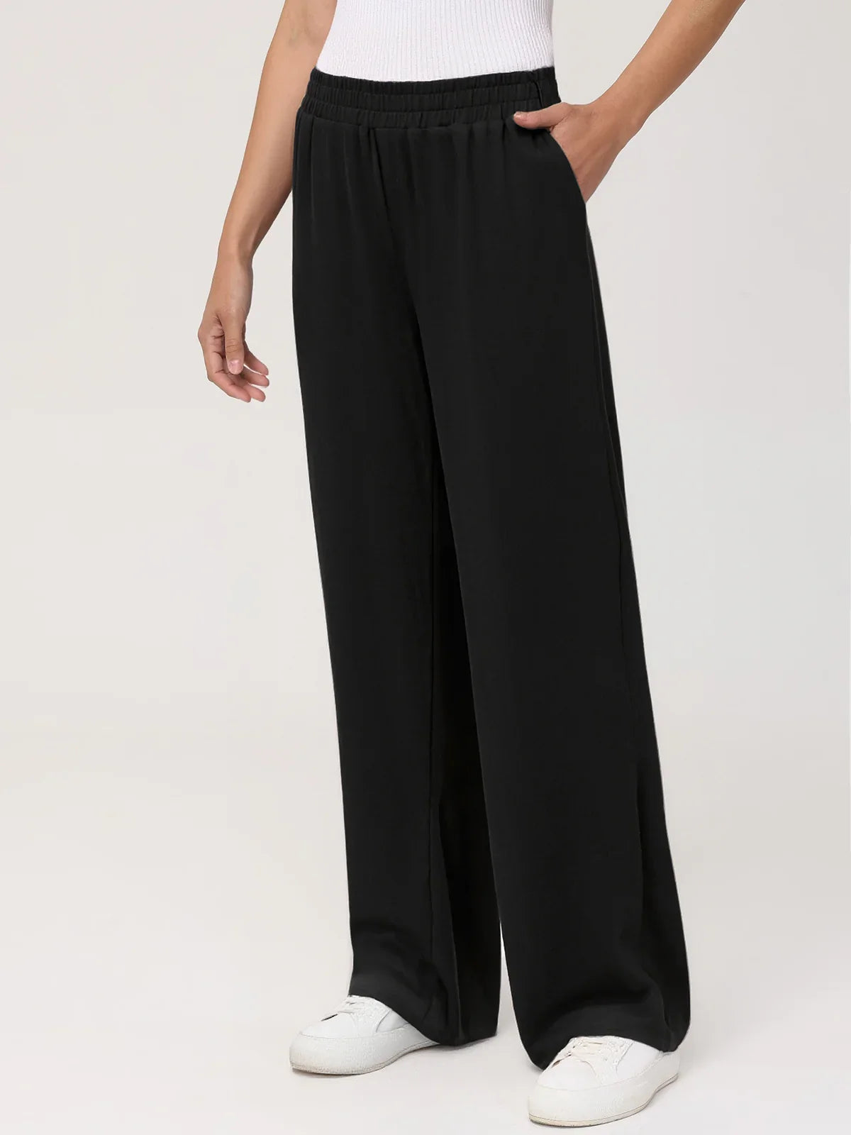 High Rise Wide Leg Pants