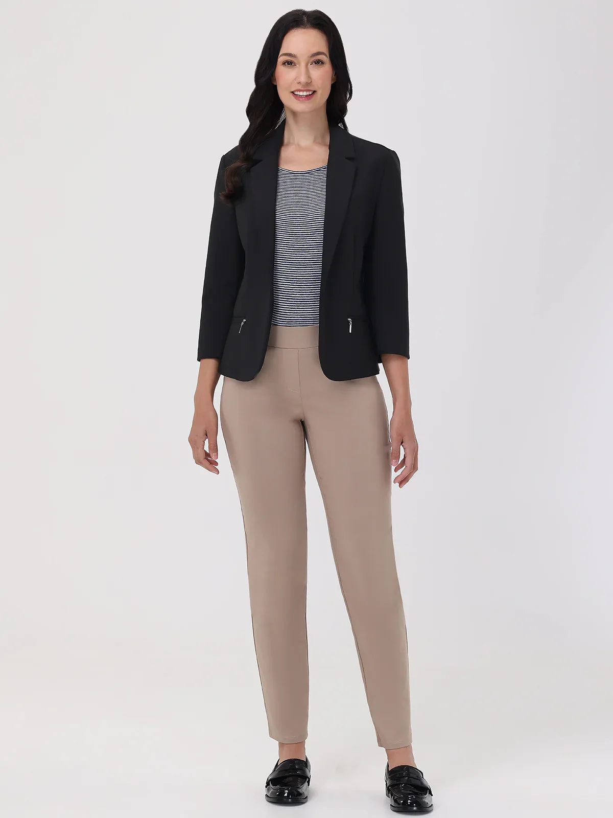 Zip Pocket Crop Blazer