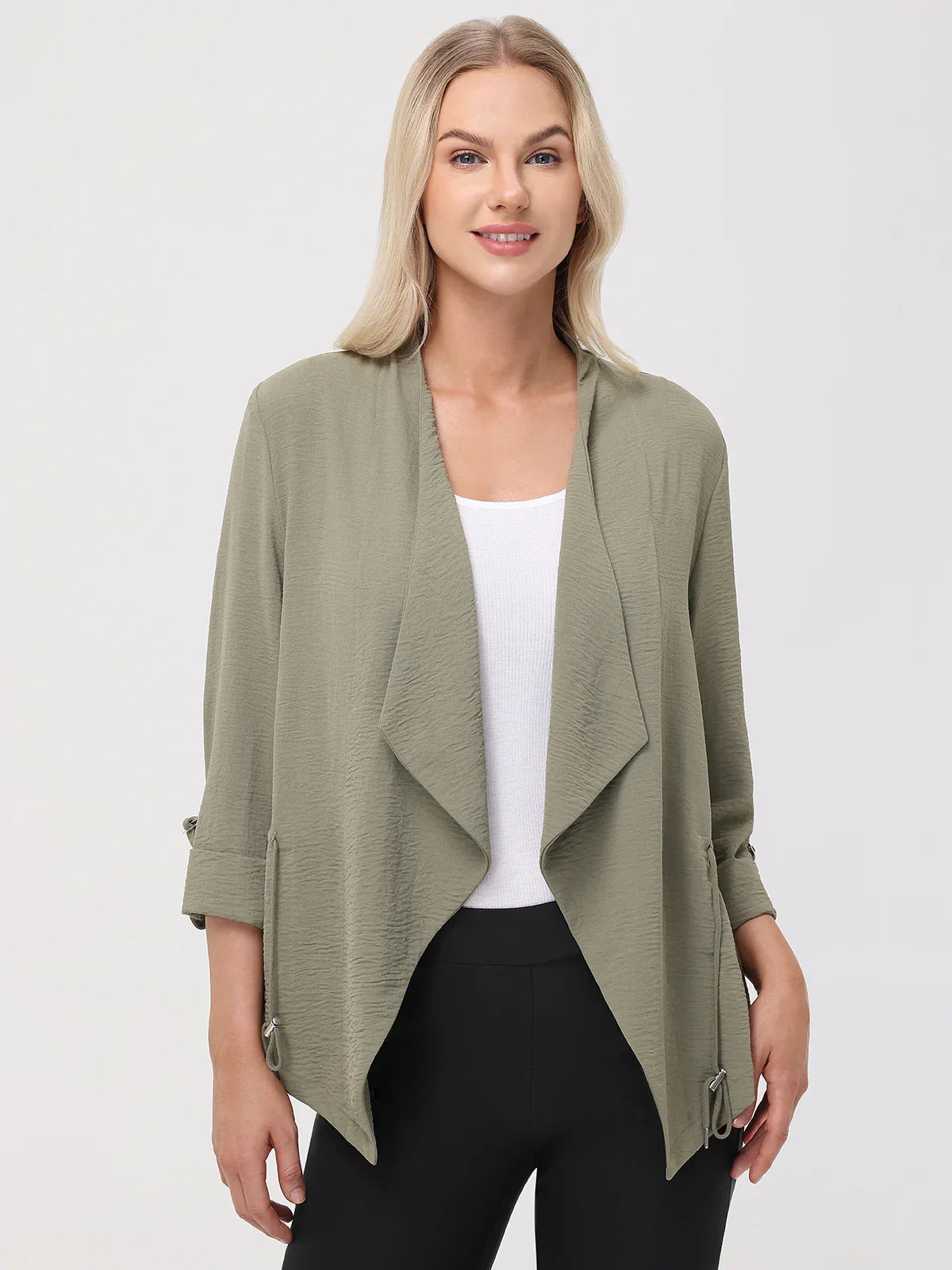 Hi Lo Open Front Jacket