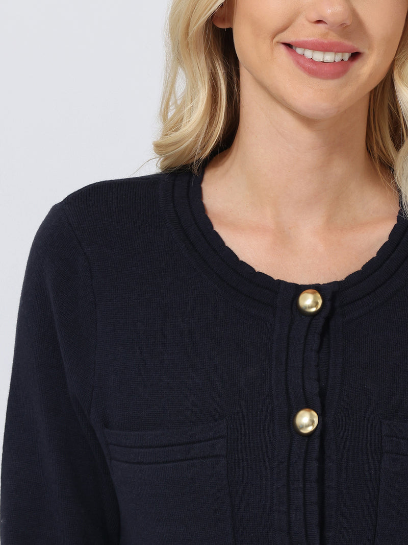 Button Front Cardigan