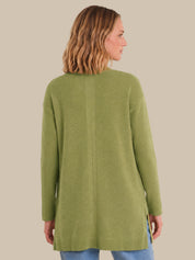 Open Front Long Cardigan