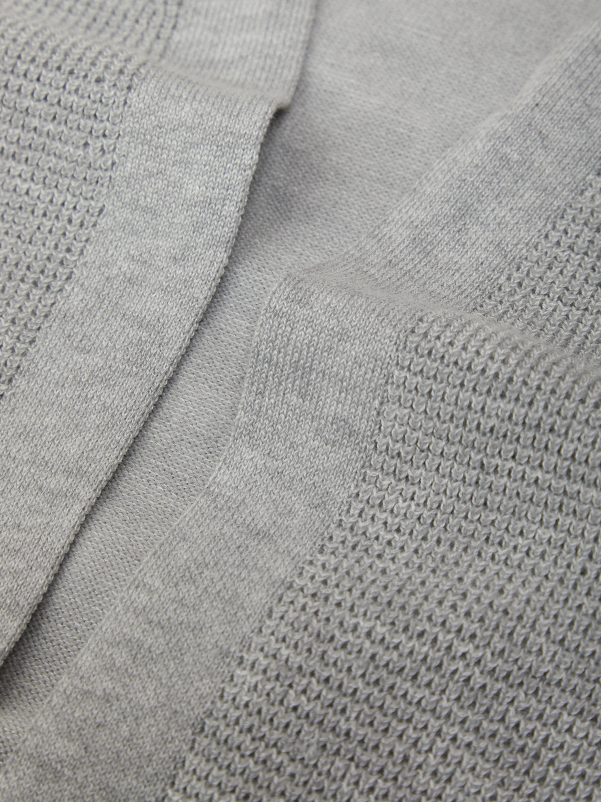 Close-up of a textured gray fabric