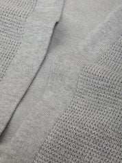 Close-up of a textured gray fabric