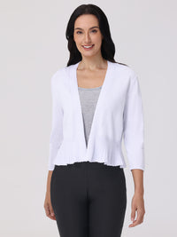 Peplum Open Front Cardigan