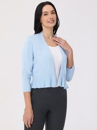 Peplum Open Front Cardigan