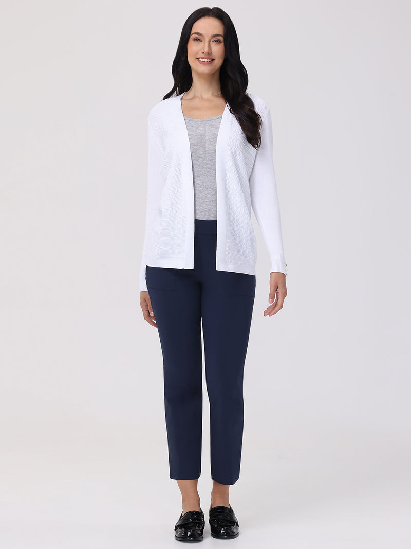 Textured Pointelle Cardigan