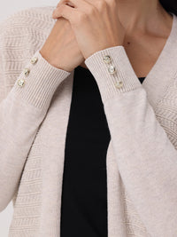 Textured Pointelle Cardigan