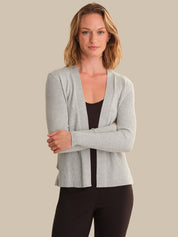 Directional Rib Open Cardigan