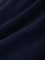 Close-up of dark blue fabric texture