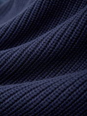 Close-up of textured blue fabric