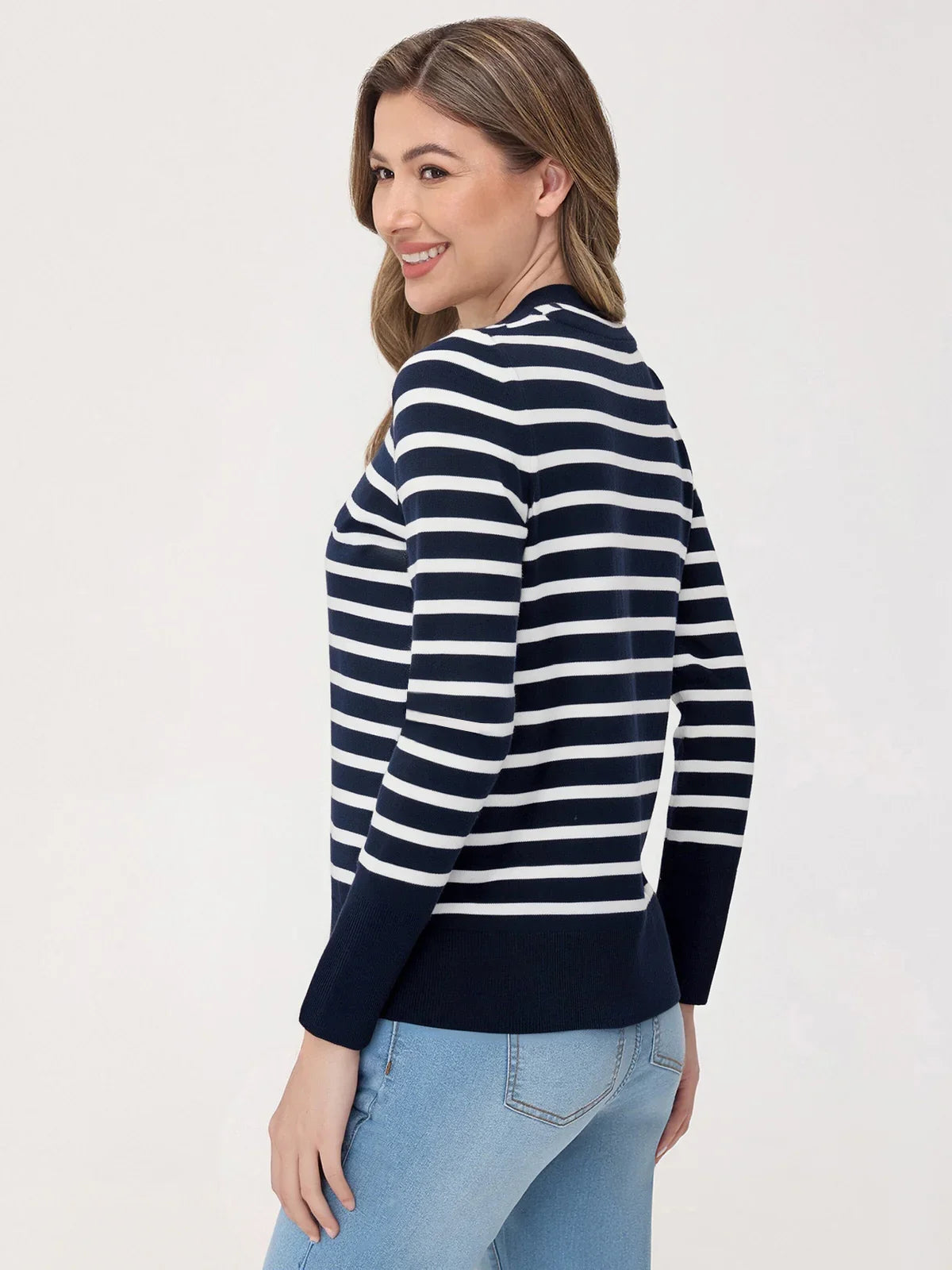 Stripe Crewneck Pullover