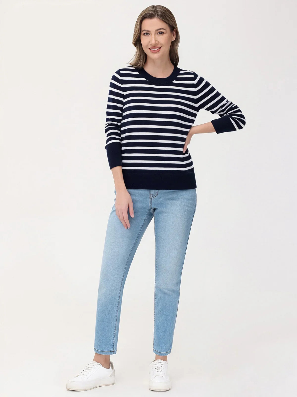 Stripe Crewneck Pullover