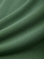 Close-up of green fabric with visible texture