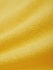 Close-up of yellow fabric texture