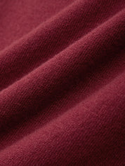 Close-up of a textured burgundy fabric surface