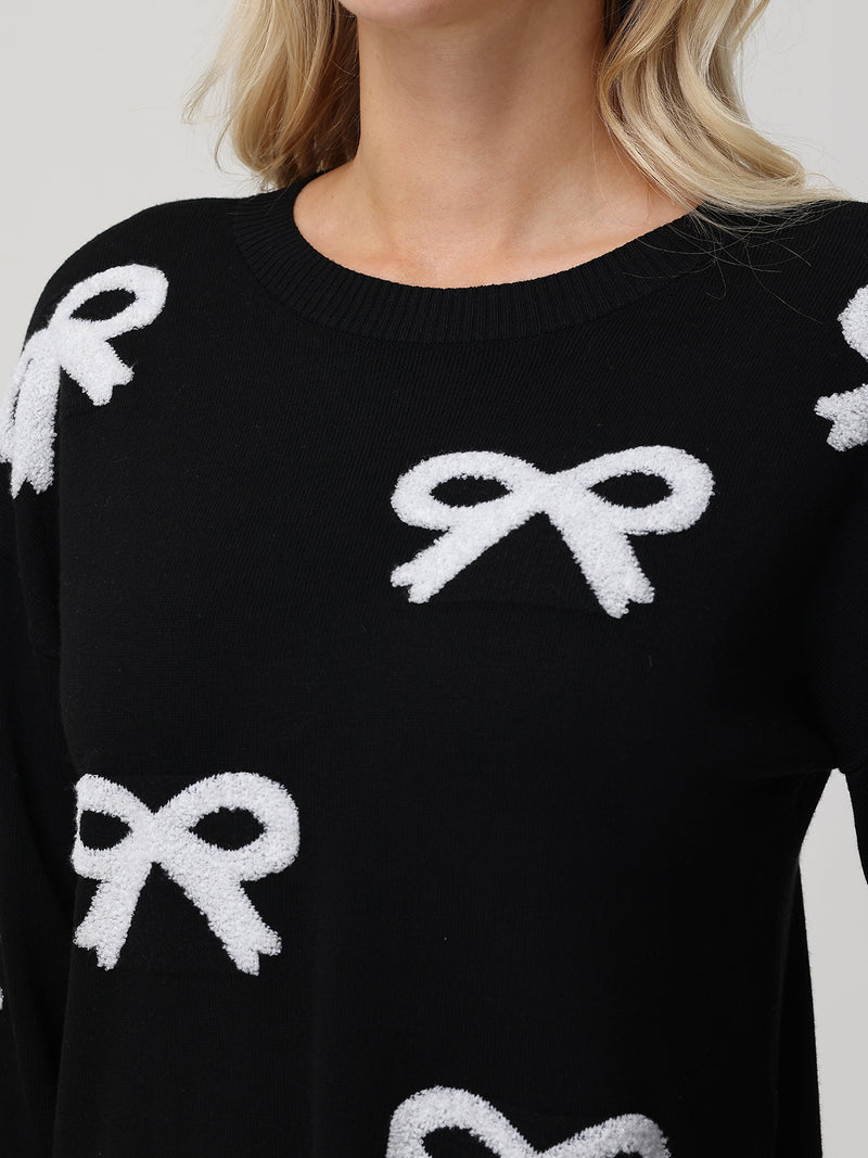 Bows Crewneck Sweater