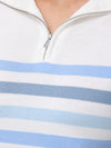 Stripe Quarter Zip Pullover